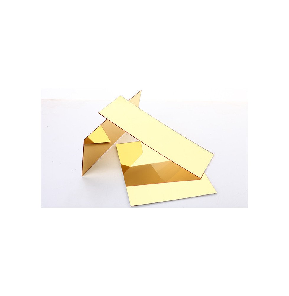 Mirror Gold Acrylic Boards - Luxurious Reflective Signage