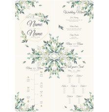 Elegant Leaves Custom Wedding Boards Set