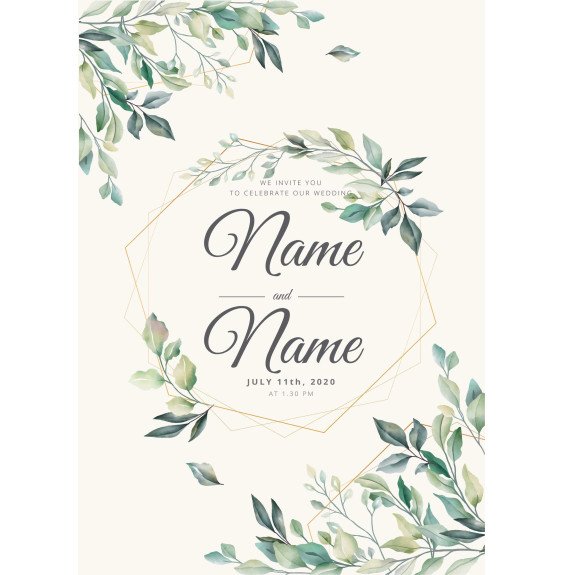 Elegant Leaves Custom Wedding Boards Set