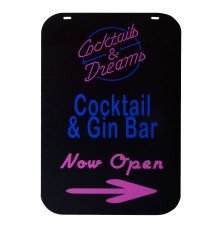 Folding Swing Pavement Sign with Printable Aluminum Panel