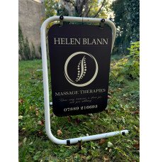 Folding Swing Pavement Sign with Printable Aluminum Panel