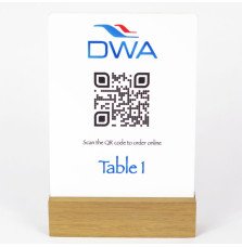 Acrylic Table Top Sign - Professional Display for Clear Messaging