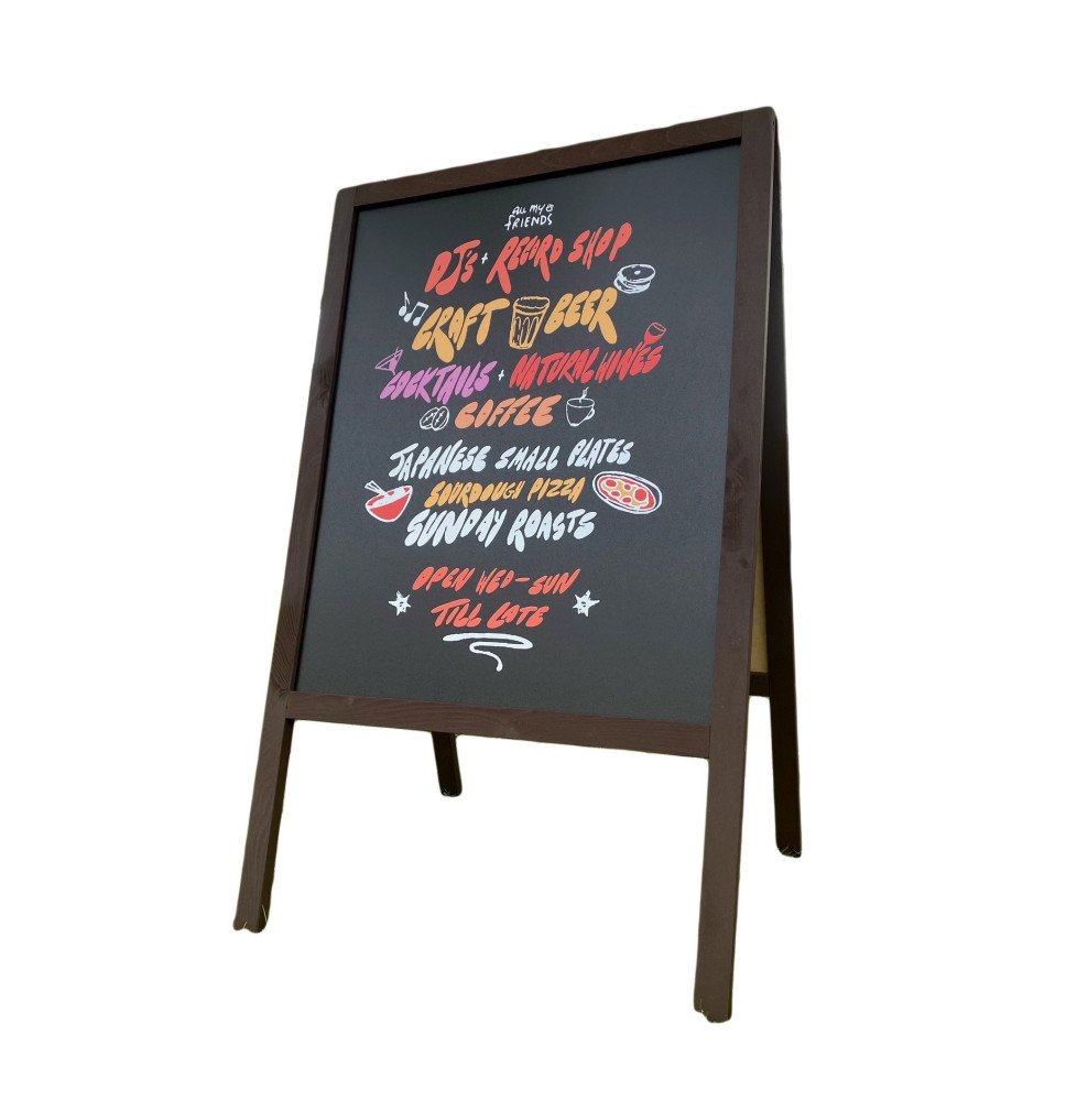 FL2 Wooden A-Board - Contemporary Design Outdoor Signage