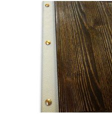 Cream Leather Menu - Elegant and Luxurious Presentation