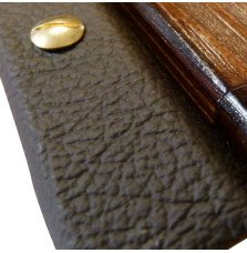 Dark Leather Menu Holder - Elegance for Exceptional Menu