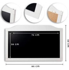 White Menu Wall Board - Rustic Charm | Distinctive Display